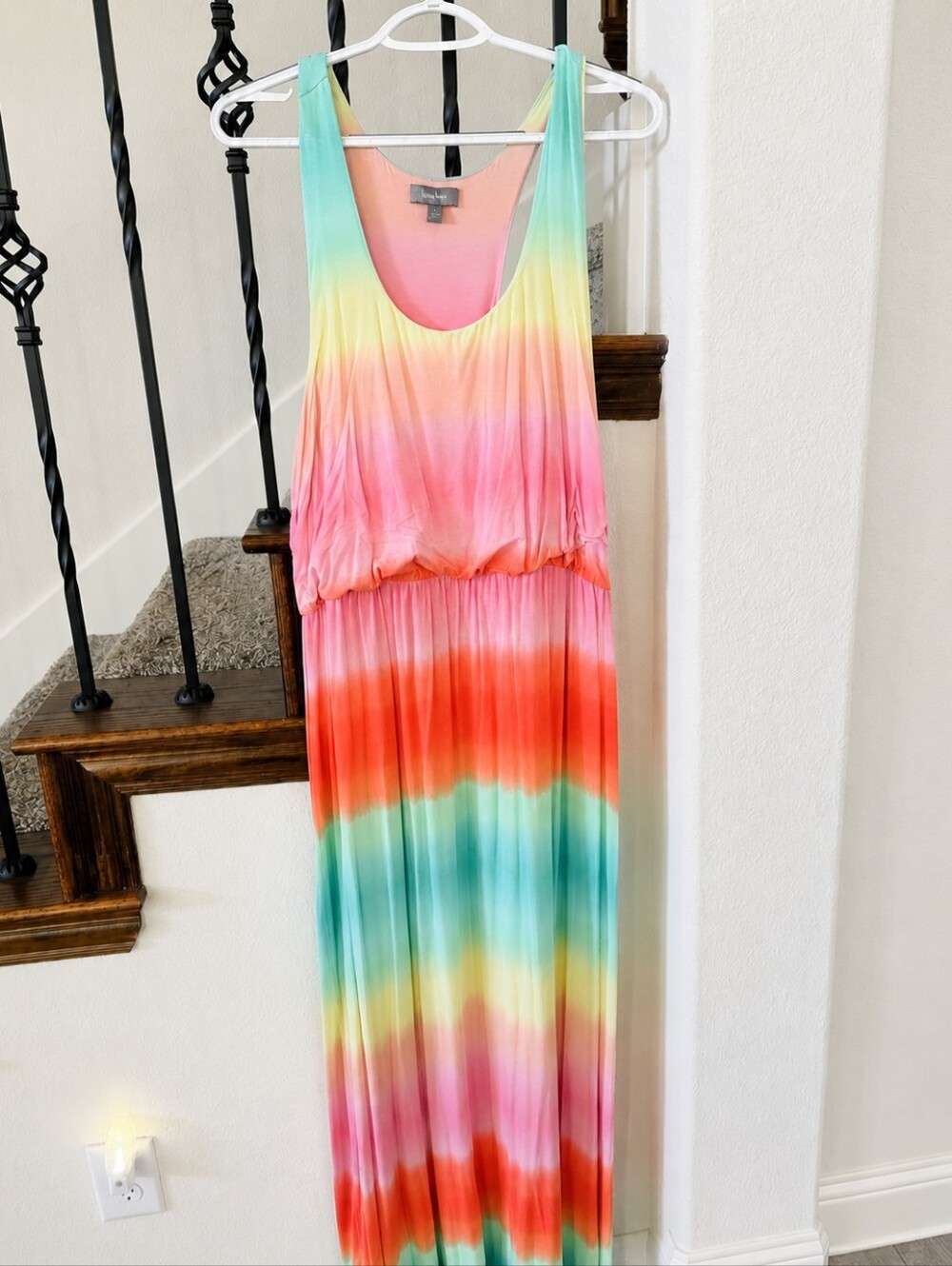 Neiman Marcus Multi-Color Tie-Dye Maxi Dress